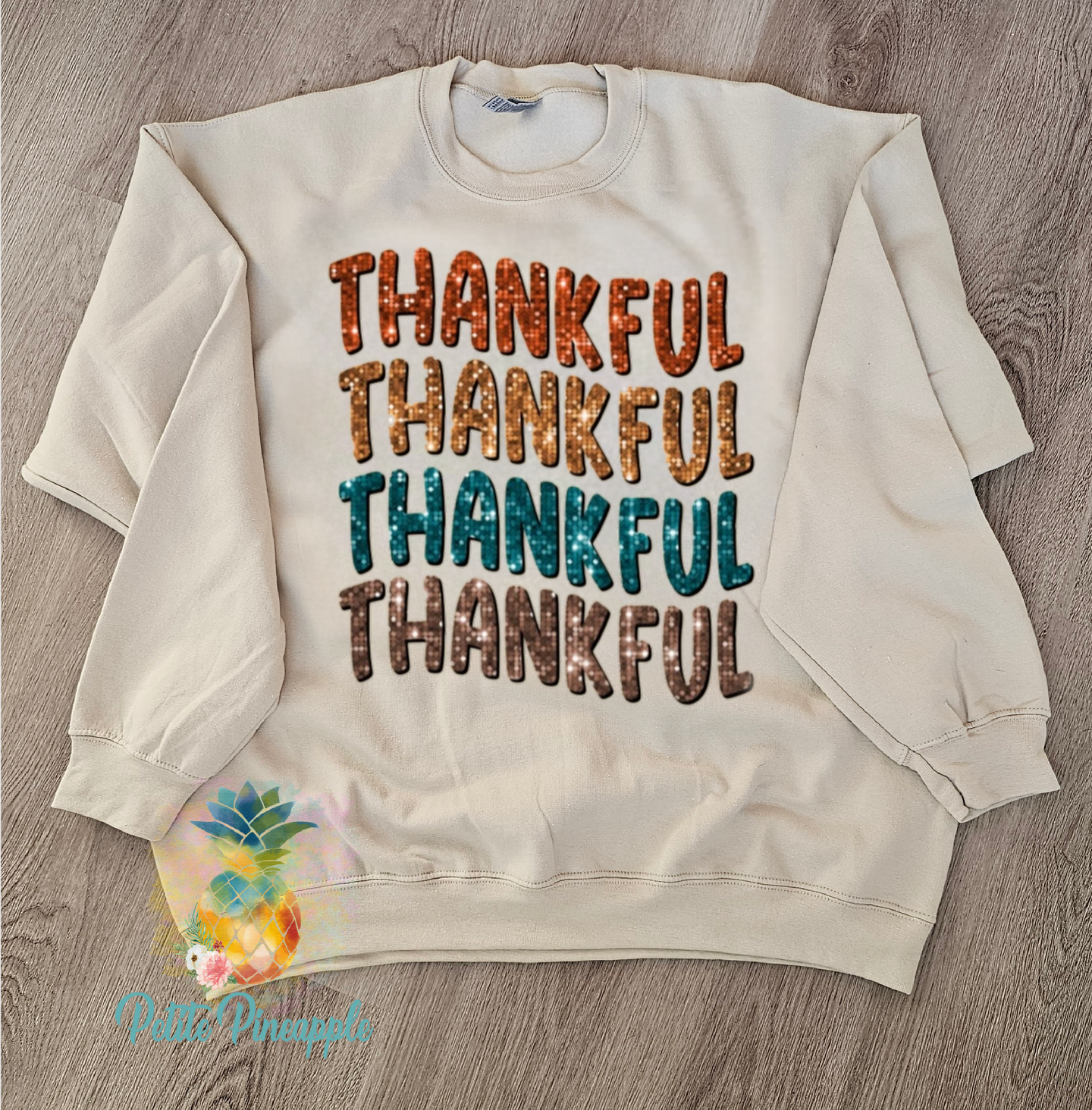 Groovy thankful sweatshirt