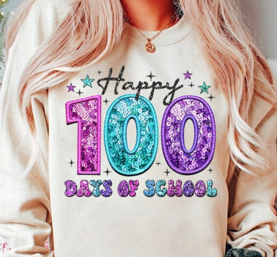 100 days of school glitter