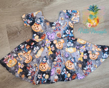 Load image into Gallery viewer, Minnie Mouse Halloween dress - Disney Halloween dress - Mickey Mouse Halloween dress
