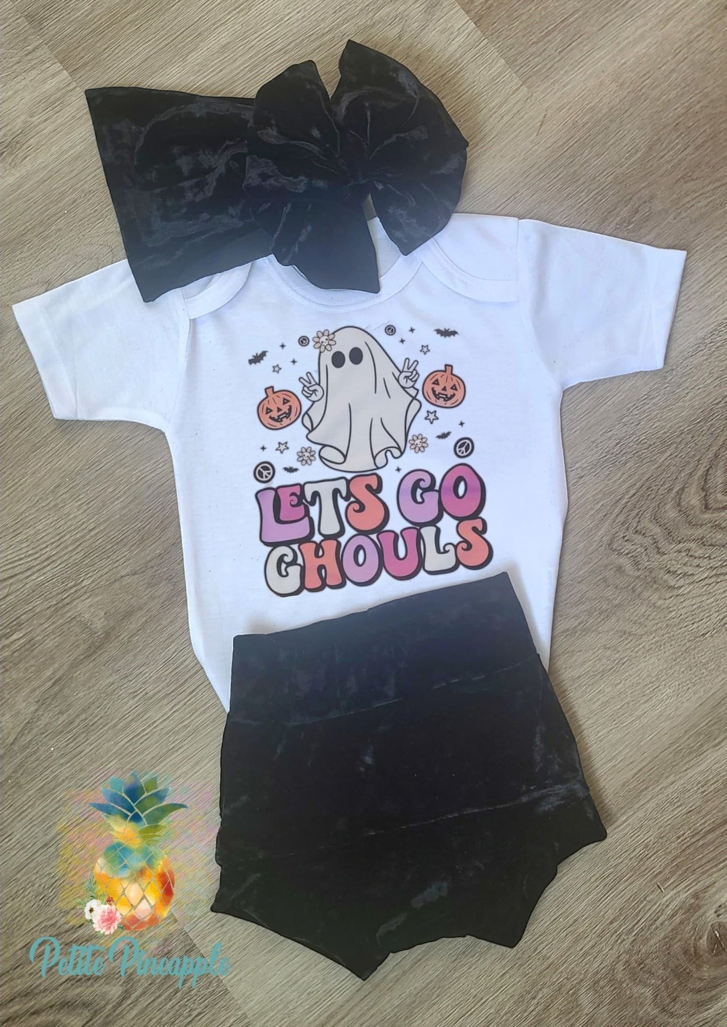 Let's Go Ghouls shirt - Halloween bummies - Ghost shirt