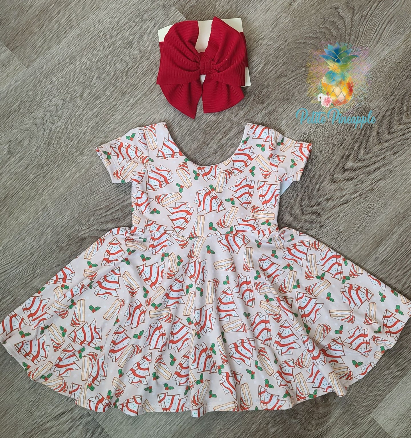 Christmas dress - Debbie cake tree dress - Christmas outfit