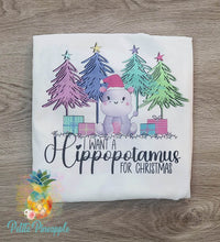 Load image into Gallery viewer, I want a Hippopotamus for Christmas shirt
