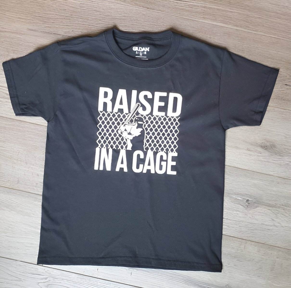 Baseball shirt - Raised in a cage