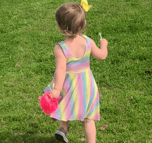 Load image into Gallery viewer, Pastel Rainbow Birthday Dress
