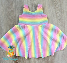 Load image into Gallery viewer, Pastel Rainbow Birthday Dress
