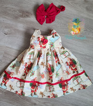 Load image into Gallery viewer, Christmas dress - Santa dress - baby Christmas dress
