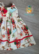 Load image into Gallery viewer, Christmas dress - Santa dress - baby Christmas dress
