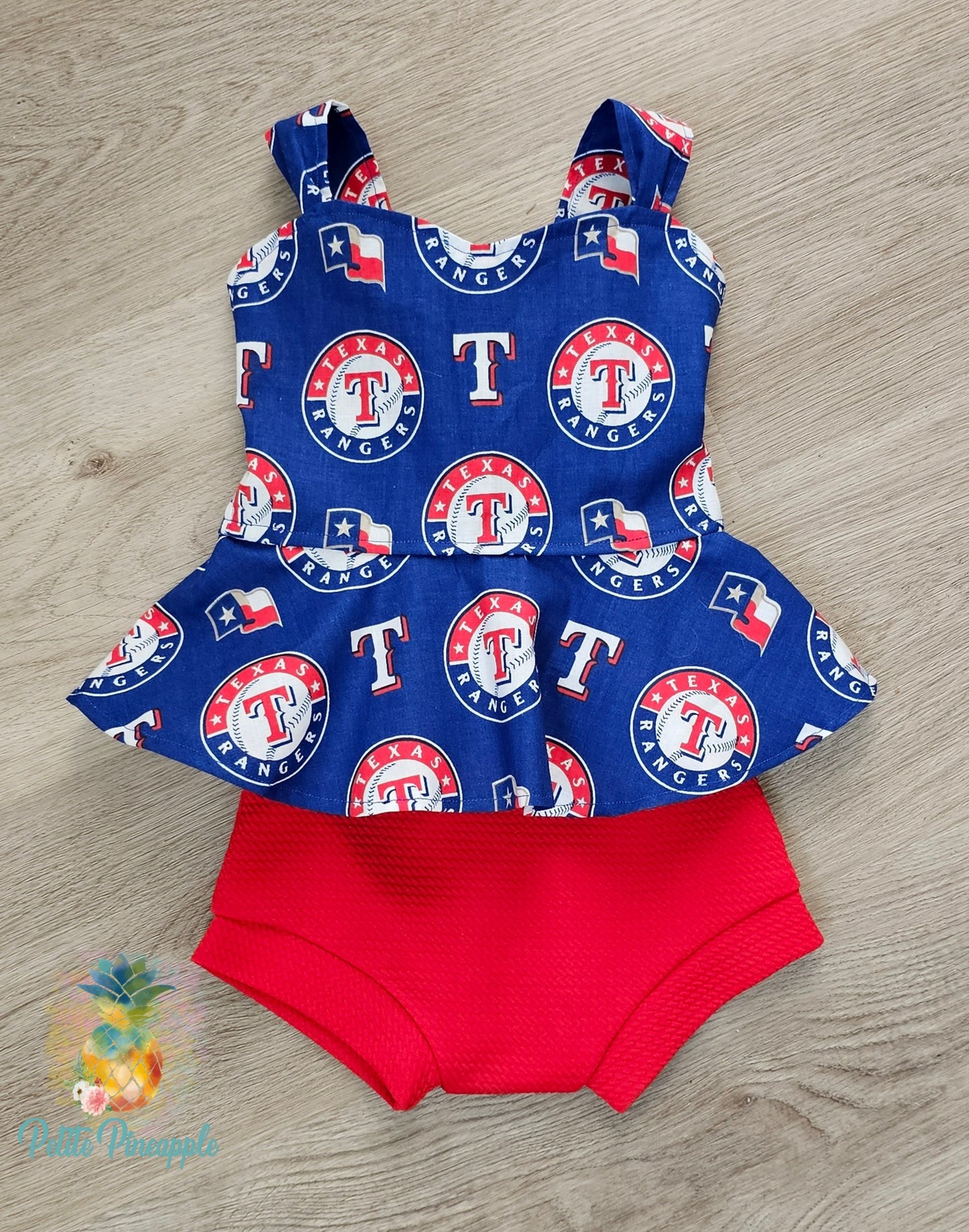 Baseball peplum top